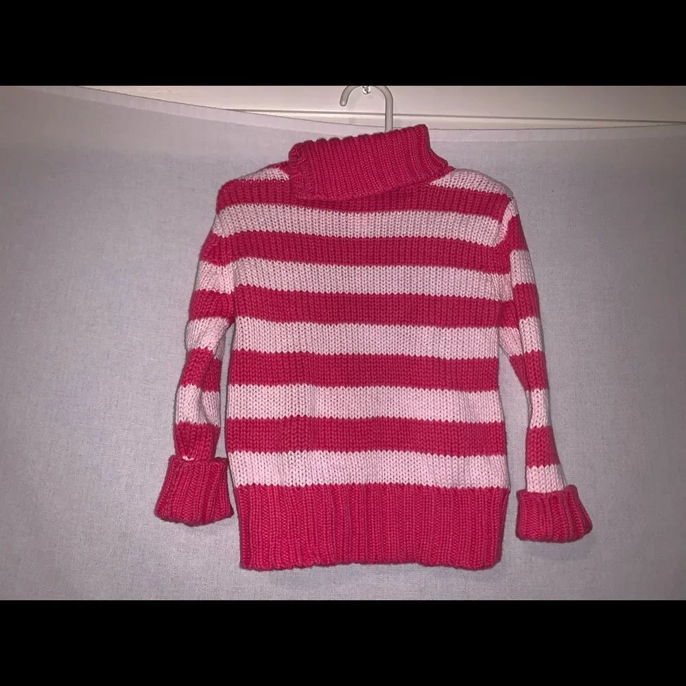 Old Navy 3T Pink Button Neck Sweater